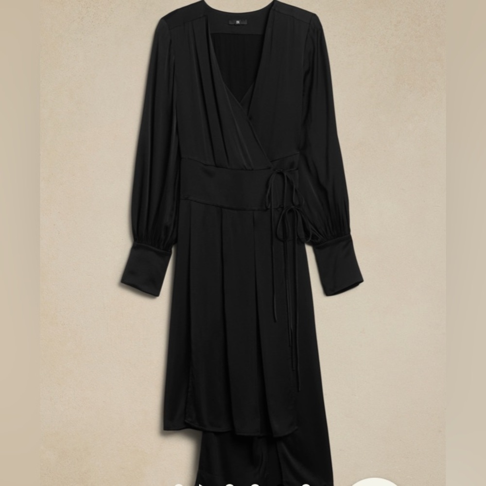 BANANA REPUBLIC LYDIA ASYMMETRICAL SHIRTDRESS - Picture 6 of 7